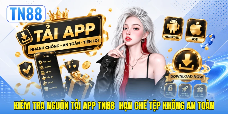 Kiểm tra nguồn tải app TN88  hạn chế tệp không an toàn