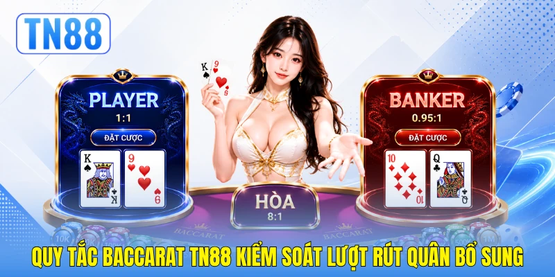 Quy tắc baccarat TN88 kiểm soát lượt rút quân bổ sung